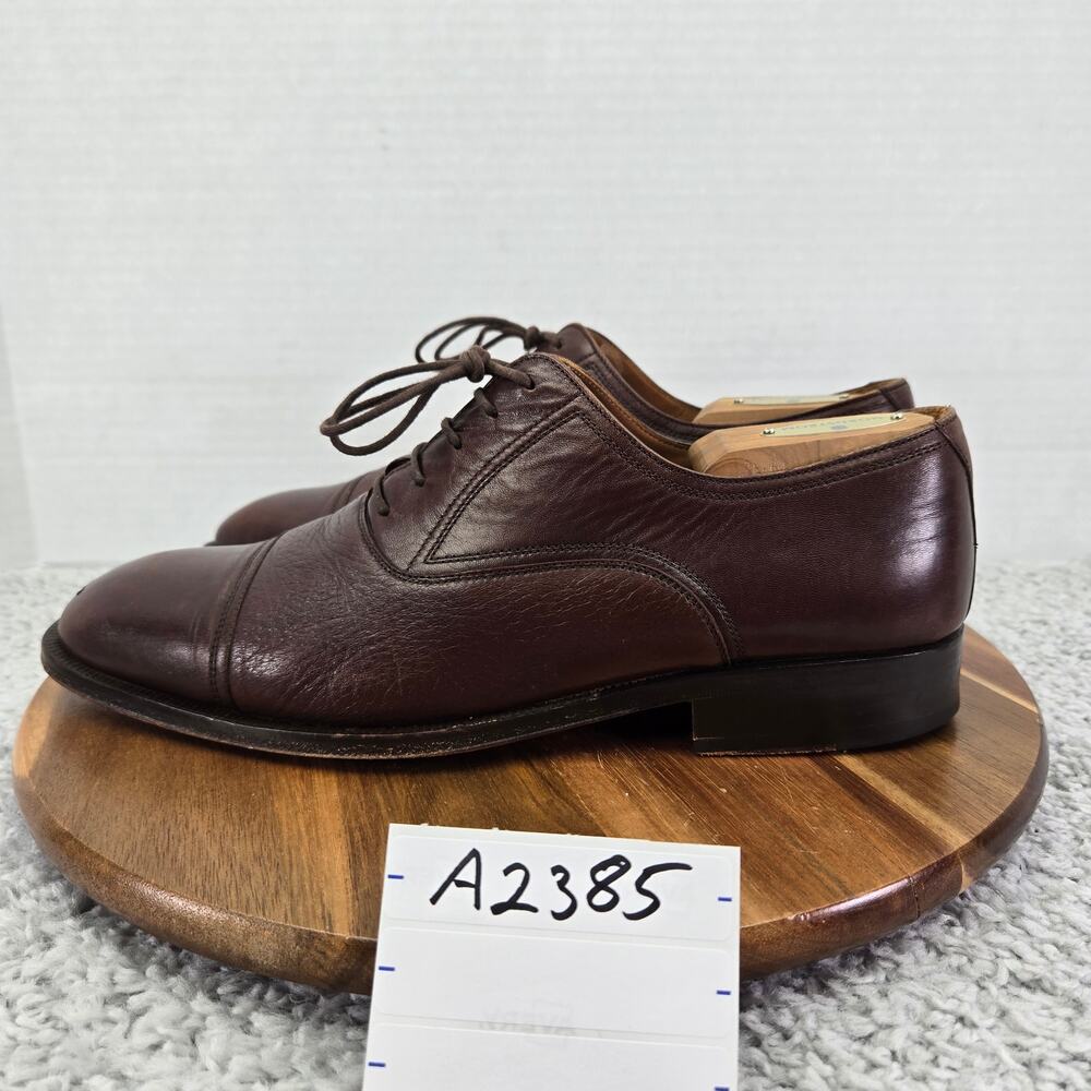 Magnanni Mens 9 Blanco Aldomar SL Brown Office Casual Cap Toe Oxford Dress Shoe